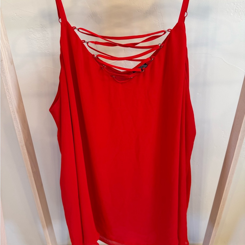 Torrid Red Strappy Camisole Top